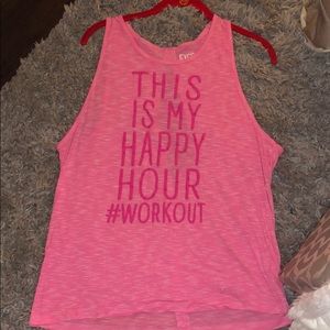 Cute workout muscle tee!